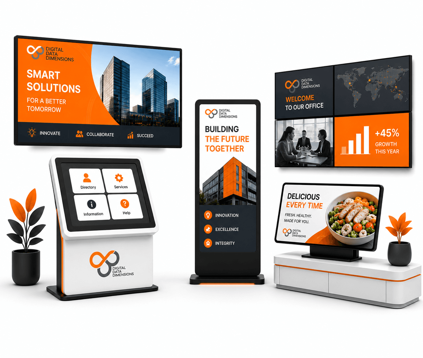 D3 digital signage and displays